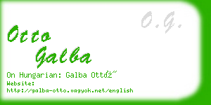 otto galba business card